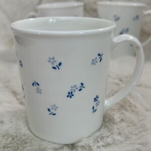 Vintage Corning Ware Corelle Provincial Blue White Coffee Tea Cups Blue …
